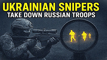 Ukrainian Snipers with Thermal Scope Take Down Russian Troops