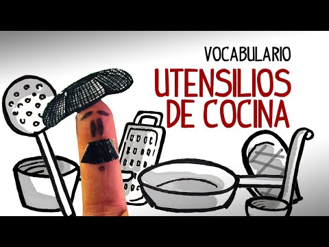Vocabulario espanhol objetos cozinha, utensílios de cozinha espanhol