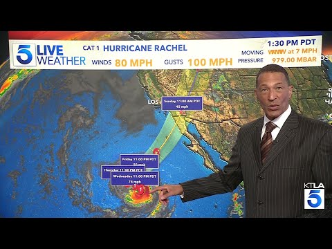 Hurricane Rachel’s projected path includes Southern California