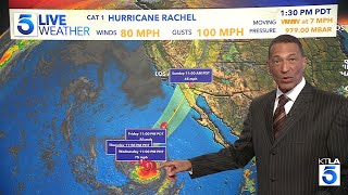 Hurricane Rachel’s projected path includes Southern California