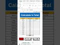 Calculate Percentage of Total In Seconds In Excel #exceltips #exceltricks #exceltutorial #msexceltip