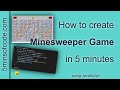 Minesweeper in 5 minutes - JavaScript - 5minsofcode.com