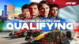 Live F1 Qualifying Marina Bay - Singapore Gp 2025 Formula 1 Timing Commentary