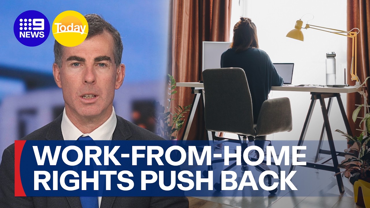 Employers fighting work-from-home rights push by unions | 9 News Australia