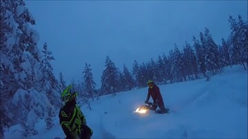 Pro Rmk`s 800 and Arctic cat In Deep Snow at Home!