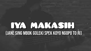 IYA MAKASIH (Jane seng tok goleki spek koyo ngopo to ri)-M  Iqbal GA||Cover Ukulele by NA OfficiaLl