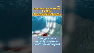 Mysterious Antarctic Ice Hole Appears & Disappears! 🩸 #science #scary #antarctica