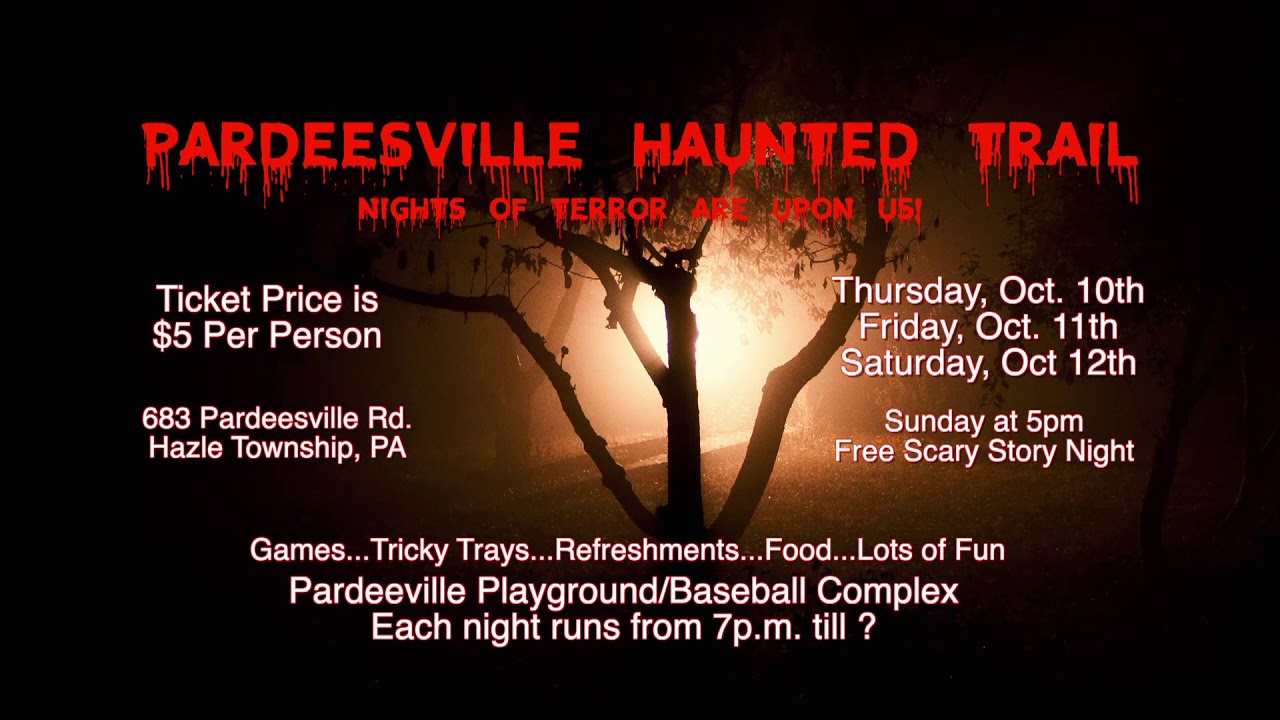 Pardeesville Haunted Trail V1 2019 YouTube