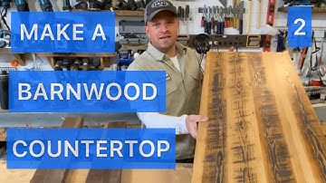PART 2 How to build a solid barnwood countertop / table top