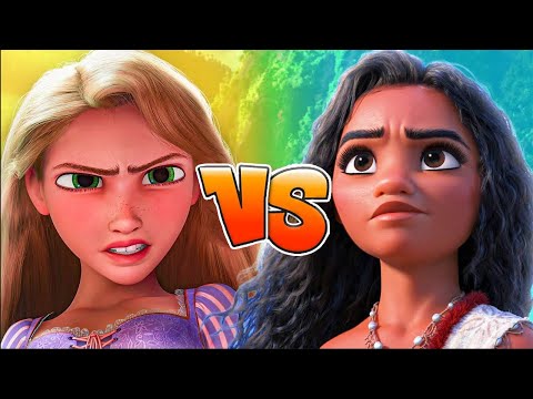 موانا الشقيه تتحدي رابونزل الجميلة ملخص افضل فيلمين كرتون في ديزني