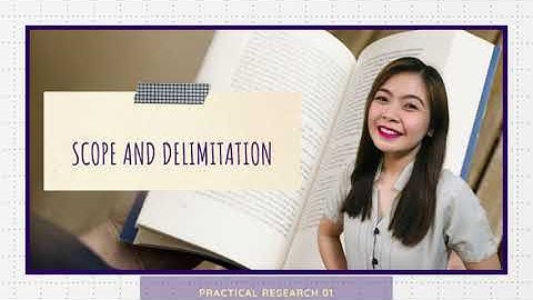 Scope and Delimitation