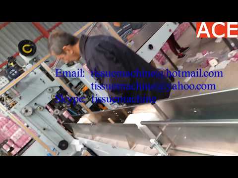 VPL automatic interfold v fold paper towel facial tissue line with packiaging machine