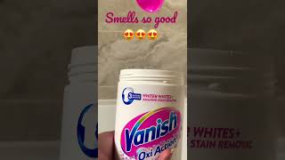 Vanish Oxi Action Crystal White | Stain Removal | Satisfying | ASMR | Foam | 🪣🧺🧼