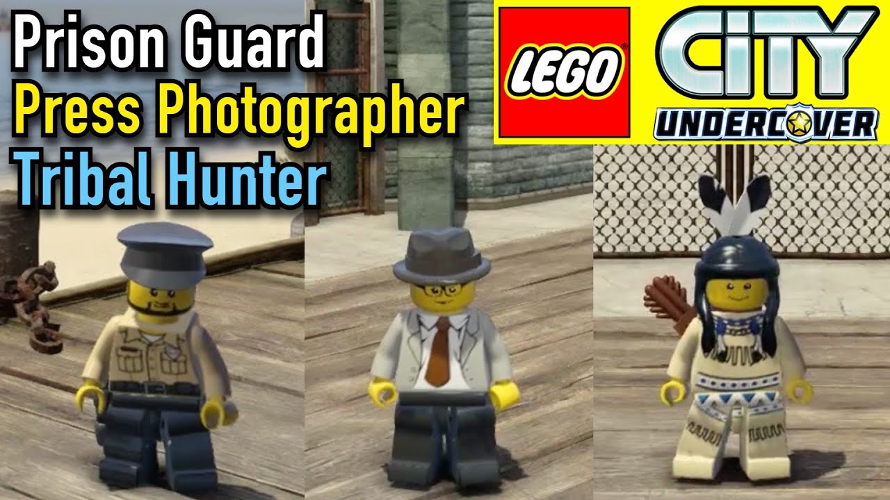 Unlocking Prison Guard, Press Photographer, & Tribal Hunter. In Lego City  Undercover - YouTube