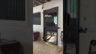 Barn makeover! #horse #equestrian #equestrianlifestyle #barn #crafts #beforeandafter #tiktok #fypシ