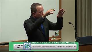 Consider Approval of a Budget Amendment to Correct Allocation of Healthcare Costs