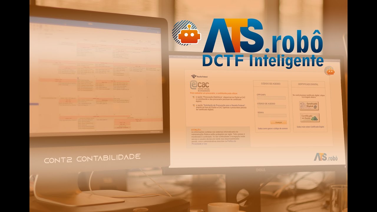 A força de trabalho digital chegou à Contabilidade! Conheça o ATS.robô DCTF Inteligente.