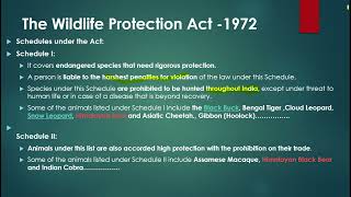 The Wildlife Protection Act  1972