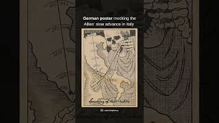 German poster mocking the Allies’ slow advance in Italy #history #ww2