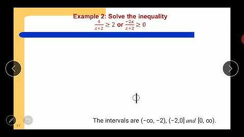 Solving Rational Inequalities part 2