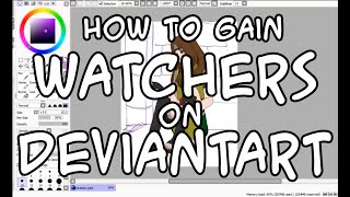 How to gain many watchers on Deviantart  Speedpaint