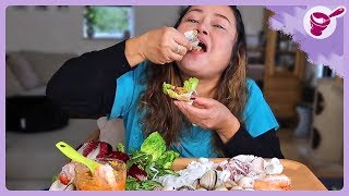 Eating enormous seafood with Thai Meang Phoo Tak recipe