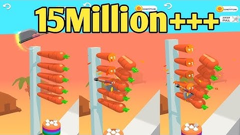 Slice it all Relaxing 😎 Satisfying funny pandu Nayak Gaming funny Max level game play Carrots🥕 slice