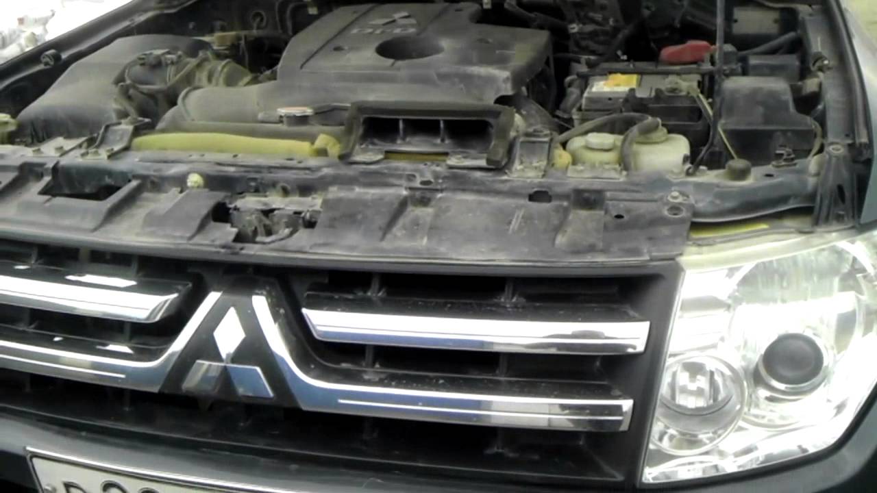 MITSUBISHI Pajero IV 3.2D Работа двигателя и расход топлива - YouTube