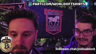 🔴LIVE- JOSH BLOCK (WORLD OF T SHIRTS) + MR BASED