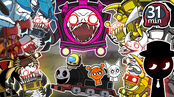 CHOO CHOO CHARLES vs SPRUNKI & GHOSTBUSTERS COMPLETE EDITION  PART A+B+C  I  AMONG US ANIMATION