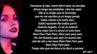 Natti Natasha, Becky G - Ram Pam Pam LETRA