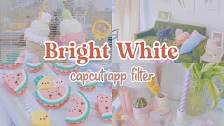 🌱tutorial filter bright white || capcut app (indo/eng sub) screenshot 4