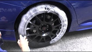 タイヤの艶出し クリンビューノータッチを使ってみました