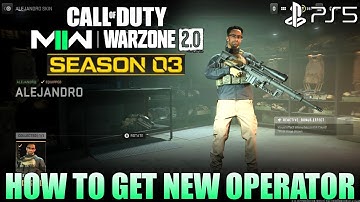 How to Unlock Alejandro MW2 | How to Get Alejandro MW2| MW2 Season 3 Operator|Season 3 MW2 Alejandro