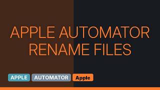 Apple: How do I rename files sequentially in automator based on a variable