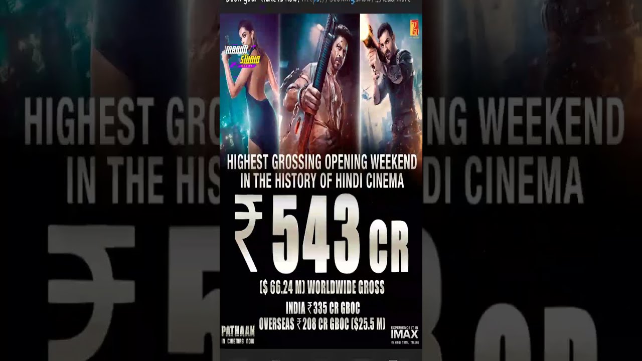 Pathan movie all days box office collection | Worldwide | Overseas | Net | 