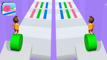 layers roll 🌈 walkthrough mobile🚶 all levels gameplay⚽ 🤡🤠 #4