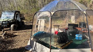 Bubble Tent in The  Middle of Nowhere-West Virginia-Trustfire Flashlight Mini XP Pro