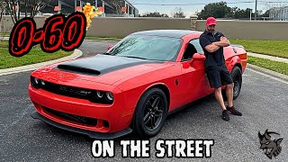 How Fast is the Demon 170 from 060 ON THE STREET?