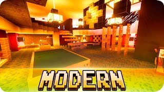 Minecraft - Large MODERN House Design - Cinematic & Map Download screenshot 2