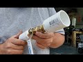 Building an air powered projectile launcher. This thing packs a punch!