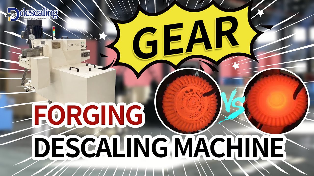 Descaling machine for induction heated forging parts scale removal ...