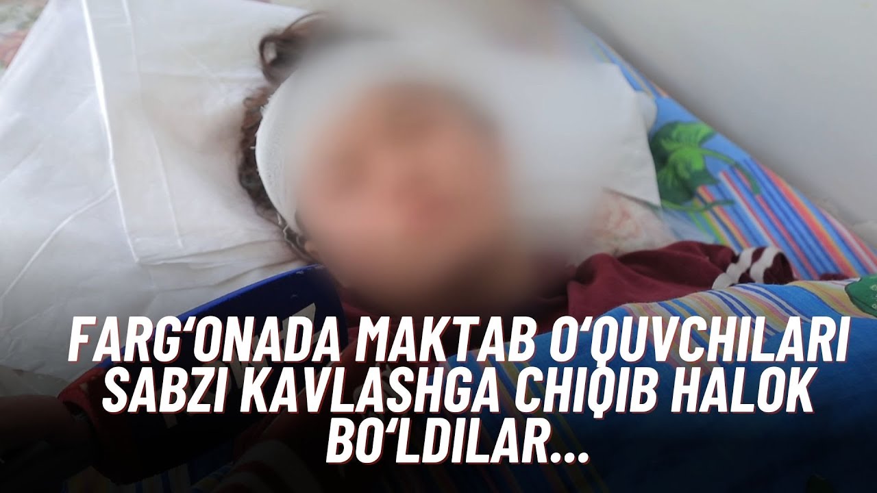 FARG'ONADA MAKTAB O'QUVCHILARI SABZI KAVLASHGA CHIQIB HALOK BO'LISHDI...