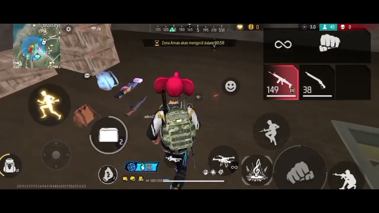 Bermain solo turun di zona biru || gameplay free fire