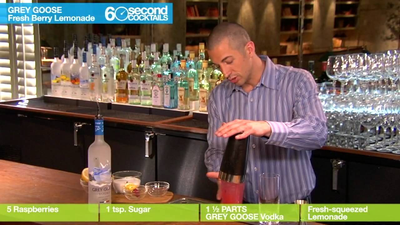 60 Second Cocktails How to Mix a GREY GOOSE Fresh Berry Lemonade