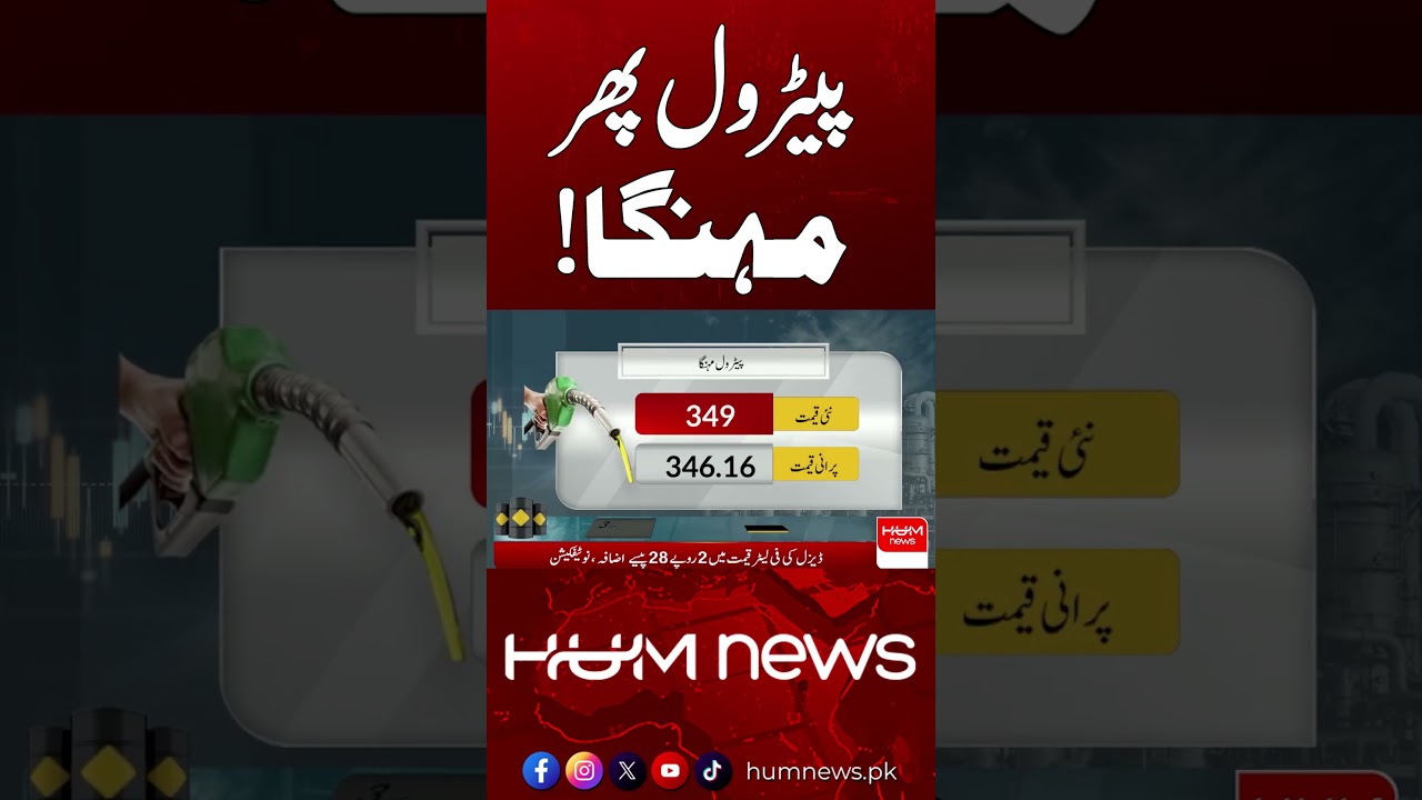 Petrol Gets More Expensive Again | Breaking News | Hum News | Pakistan