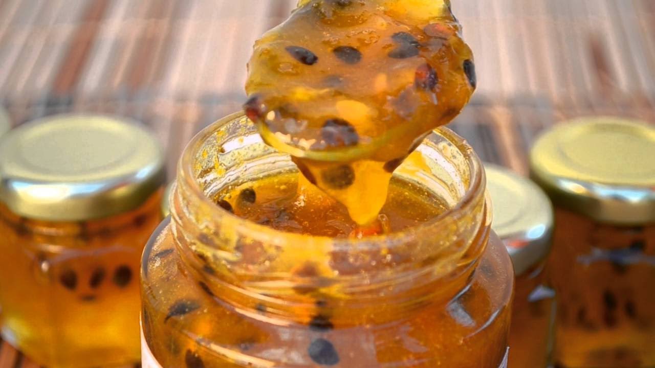 Como fazer geleia com a casca do macaruja Geleia de Maracuja