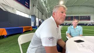 UVA Coach Garett Tujague talks ahead of fall camp; how confident is he with the OL