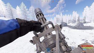 solo snowballing with a minigun...