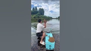 Xả mồi câu cá chép, săn cá trắm đen #fishing #shorts